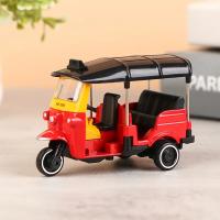 Modelo De Taxi Tuk Tuk Clásico En Escala 1:43 De Aleación De Metal Juguetes Coleccionables Vehículos Diecast Para Regalos - details 5