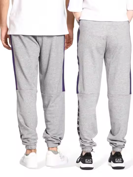 Pantalón New Era Nba Block Jogger Gris para Hombre - 1