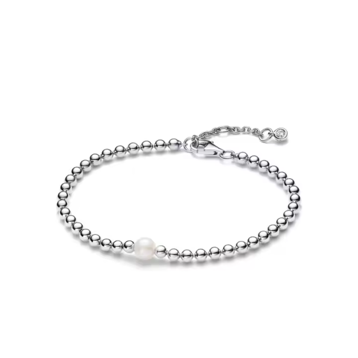 PANDORA Pulsera de perlas para mujer, diseño de nicho, exquisito regalo de alta gama 593173C01 - 1
