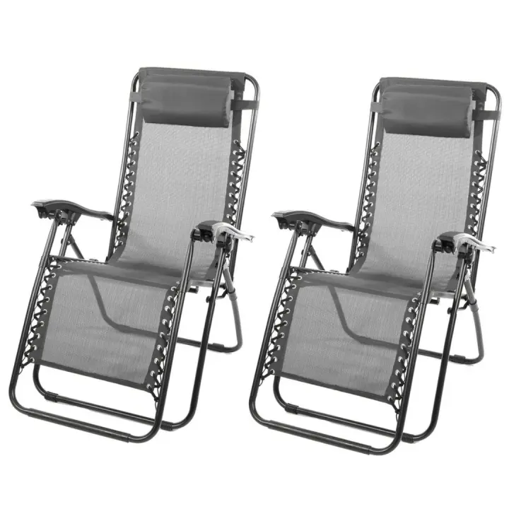 NAKLOE - Tumbona plegable - (Pack 2) - Tumbona - Tumbonas plegables - Tumbona plegable jardin - Tumbona plegables exterior - 1