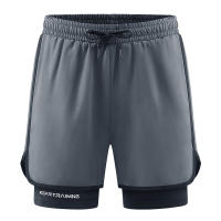 Shorts De Fitness Para Hombre Doble Capa 2 En 1 Deporte Entrenamiento En Gimnasio Quick Dry Running Verano Short De Dos Niveles - details 8