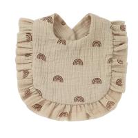 Babero De Estilo Coreano Para Bebés Rollo De Flores En Algodón Suave Toalla Para Saliva Y Burbujas Para Recién Nacidos Y Niños De 0 a 36 Meses - details 0