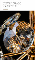 Modern Chandelier De Cristal Puro K9 Pequeño Lámpara De Pared Para Dormitorio Luces Colgantes Para Pasillo Y Barra Decoración Noble - details 3