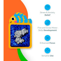 Manta Sensorial Temática De Animales Montessori Para Niños Autistas Interactiva Y Texturizada Colorida Edad 3-5 Años - details 2