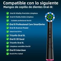 Cabezales De Repuesto CrossAction Para Broca Oral B Trizone Triumph Vitality D100 D12 D16 D36 Electrónico Para Adultos 4PCS - details 1