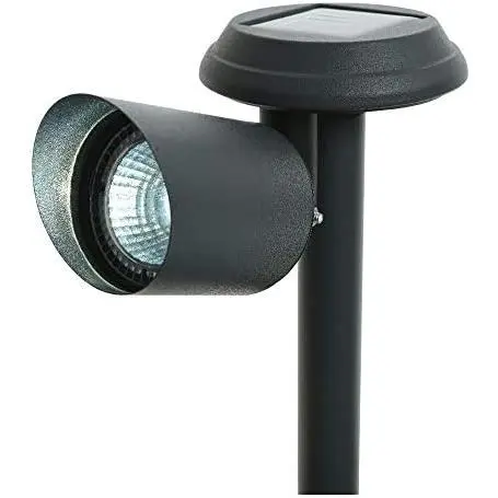 Estaca de jardin proyector solar led 3lm 6400k 45º 10x17x25,5cm - 1