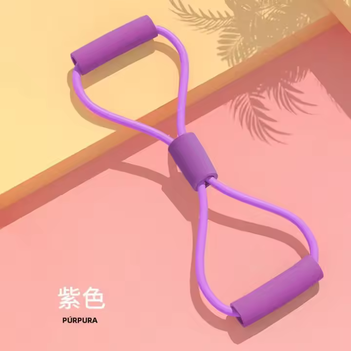 Banda De Resistencia Para Yoga 10-20 Libras 8 Forma Duradera Para Estiramiento De Espalda Hombros Y Brazos Herramienta De Entrenamiento - 1