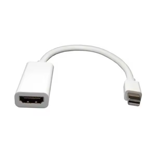 FGNS Adaptador Mini-DisplayPort macho a HDMI Hembra, Convertidor Mini DisplayPort( Thunderbolt)4K a HDMI para MacBook Air y Pro, iMac, Mac Mini, Microsoft Surface Pro y Dock, Monitor, Proyector y más(BLANCO) - 1