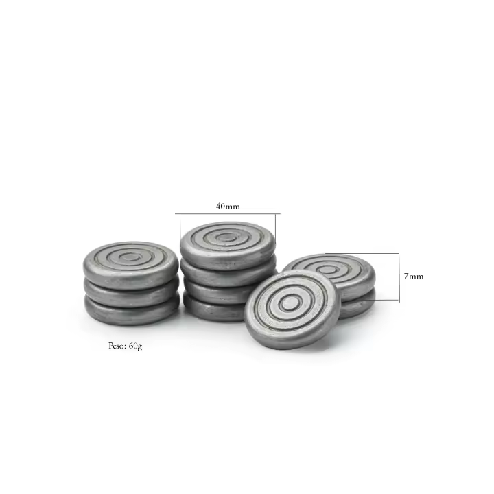Evocalo - Fichas de Acero Inoxidable para Juego de la Rana - 1