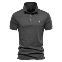 2024 Primavera y novedad de verano, POLO deportivo de solapa de algodón puro para hombre, camisa POLO de talla europea, camiseta de manga corta bordado informal a la moda para hombre - details 2