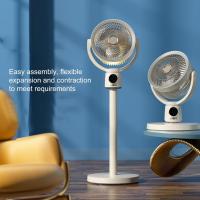 Ventilador de suelo eléctrico con circulación de aire, USB, con luz nocturna, control remoto, temporizador para el hogar, altura ajustable - details 3