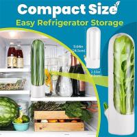 Contenedor De Almacenamiento Para Hierbas Blancas Frescas 1/2/3/8PCS Conservador De Vegetales Para Refrigerador Ecológico Y Recipiente De Plástico PC - details 2