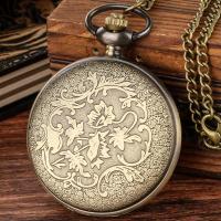 Reloj De Bolsillo Cuarzo Retro Steampunk Para Hombres Con Cadena Accesorios Estilo Antiguo Colgante De Pendiente Para Regalo - details 3