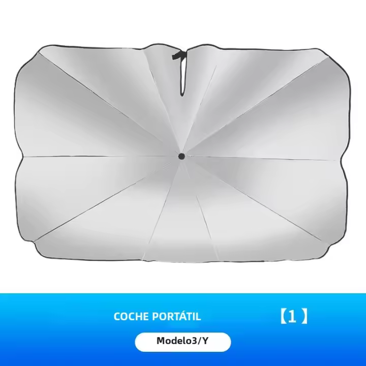 Cubierta De Parabrisas Para Coche Sunshade Plegable Para Tesla Model 3 Model Y 2023 Protección Solar Para Ventana Frontal - 1
