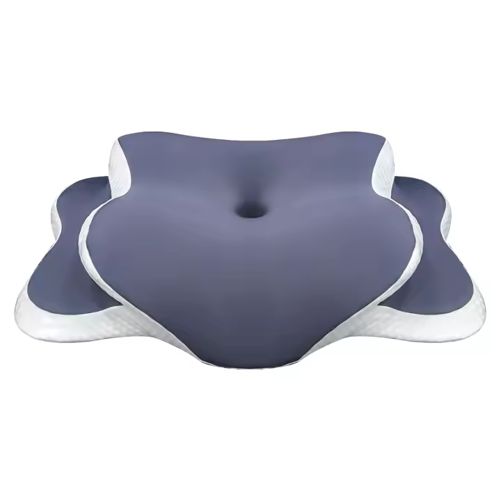 Almohada De Espuma Memoria Para El Cuello Alivio Del Dolor Cervical Ergonómica Ortopédica Soporte Para El Cuello Para Dormir De Lado Espalda Estómago Regalo - 1