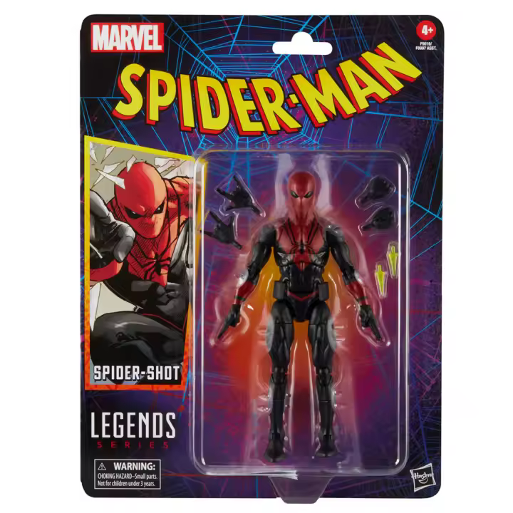 Figura Spider-Shot Spiderman Marvel 15cmFigura  Coleccionable - Idea de Regalo- Mercancia Oficial - Juguetes para Niños y Adultos - Movies Fans - Muñeco para Coleccionistas y Exposición - 1