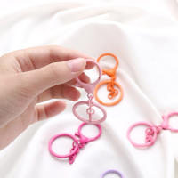 5Pcs/Lot Colgante De Loro Para Cadena De Llaves Colorido 30mm Conectores De Hebilla De Langosta Para DIY Accesorios De Joyería De Cierre Redondo Unisex - details 6