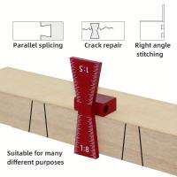 Gancho De Marcado De Rueda Juego De Guía Para Encimera De Aleación De Aluminio Herramienta De Marcado Scribing Para Carpintería Con Escala Ruler En Pulgadas/MM 1:5 1:8 - details 5