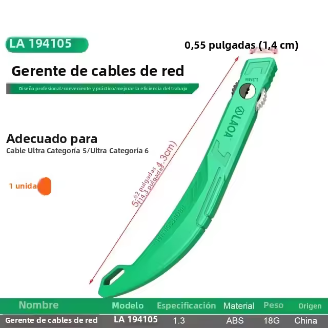 LAOA Herramienta Para Desenredar Cable De Red 1.3mm Separador De Pares Para Cables De Cristal De Catégrica 5/6 2 Piezas - 1