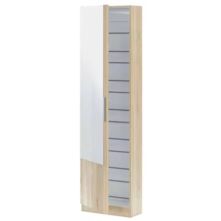 Zapatero Gusto 1 puerta + espejo 180x50x22 cm - 1