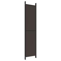 Biombo divisor de 5 paneles de tela marrón 250x220 cmDecoración interior o sala de estar - details 5