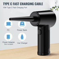 Duster De Aire Comprimido Mini Eléctrico Sin Cable Para Teclado De Computadora Y Automóvil Recargable Por USB Con Velocidad De 51000 RPM - details 0