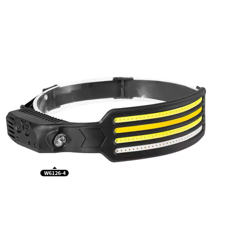 Lámpara Frontal LED Con Sensor De Movimiento Y Batería Integrada Lámpara De Mano Recargable Por USB Luz Portátil Para Senderismo Camping Pesca Subida De Montaña - 1
