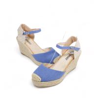 HLUNA - Sandalias Alpargatas de Cuña Tacón Alto 8CM - Puntera Cerrada de Esparto - Moda Verano - HYJ23-7 hyj23-6 - details 7