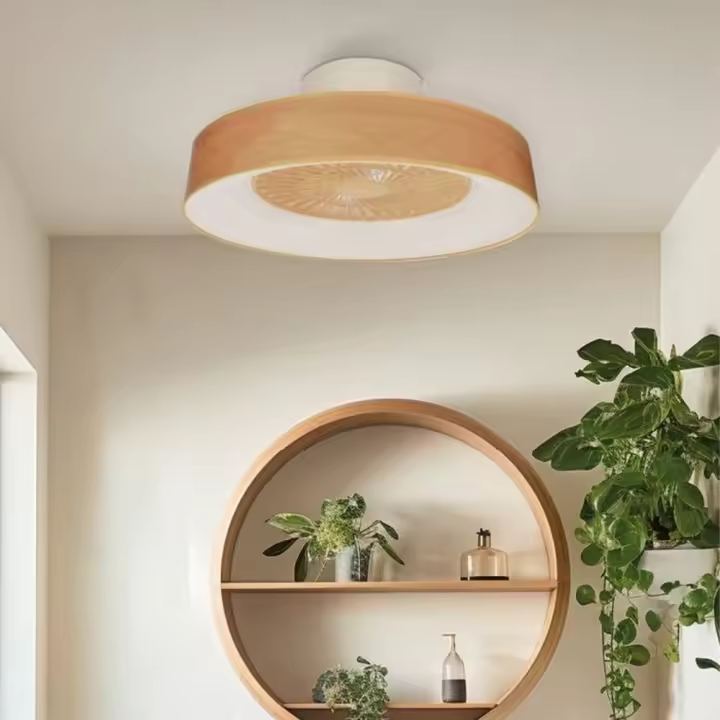 Ventilador de Techo Led Garsaco Fan Niskot, 40W, 57CM, 3 Tipos de Luz, Control Remoto, Efecto Madera - 1