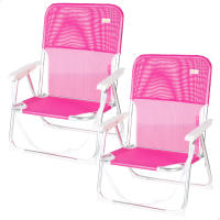 Aktive - Silla de playa plegable, posición fija, topes antivuelco, estructura aluminio, tejido textileno, asa transporte de hombro, sillas plegables, silla plegable camping, jardín - details 7