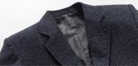 Traje Retro Para Hombre Con Cuadros Alta Calidad Primavera Otoño Moda Casual Elegante Chaqueta Top Con Cierre Único - details 8