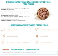 Nature´S Variety Original Paté Pollo Perros Mini - Pack 8 X 150 Gr - details 0