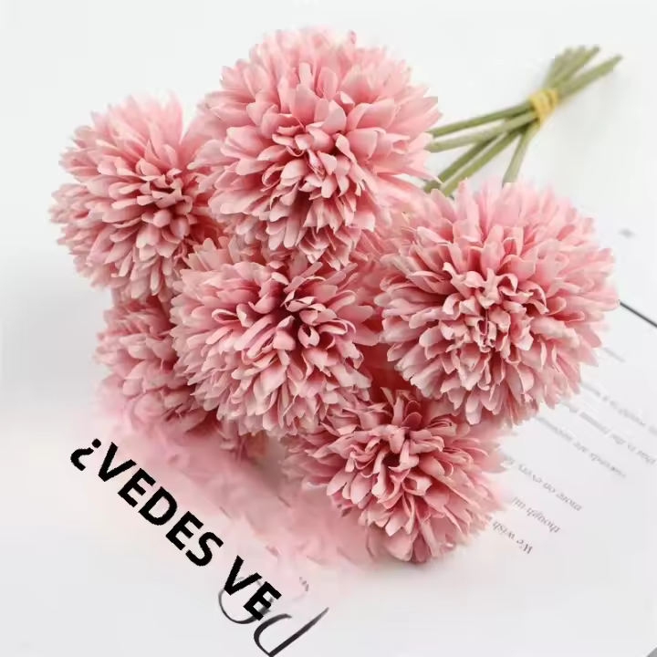 5Pc Flores Artificiales De Algodón Hydrangea Para Decoración De Hogar Y Dormitorio Decoración De Boda Y Cumpleaños Accesorios Para Vaso De Sala De Arte - 1