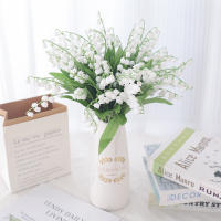 6Pcs Flores Artificiales Blancas En Forma De Bola De Campana Decoración Para El Hogar Y Bodas Hechas De Plástico Falsas Para Decoración De Casas Y Eventos - details 0