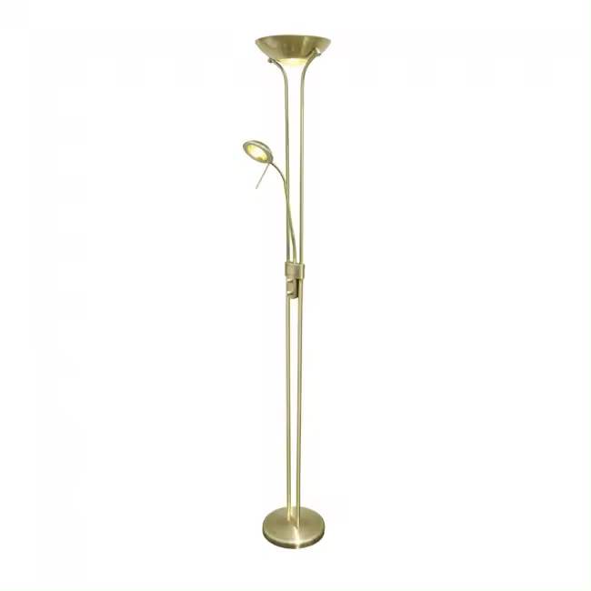 Wonderlamp Lámpara de pie LED Olimpia II Cuero (18W+5W) - 1