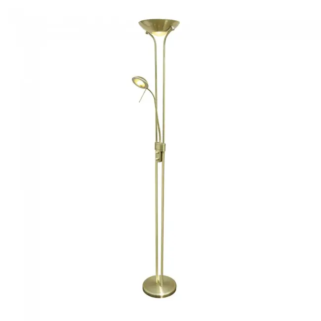 Wonderlamp Lámpara de pie LED Olimpia II Cuero (18W+5W) - 1