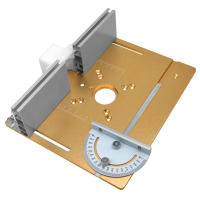 Placa De Inserto Para Mesa De Router C8 Máquina De Grabado Aluminio Aleación Placa Inversa Conjunto Talla Fresa Trimmer Plegable Para Carpintería - details 5