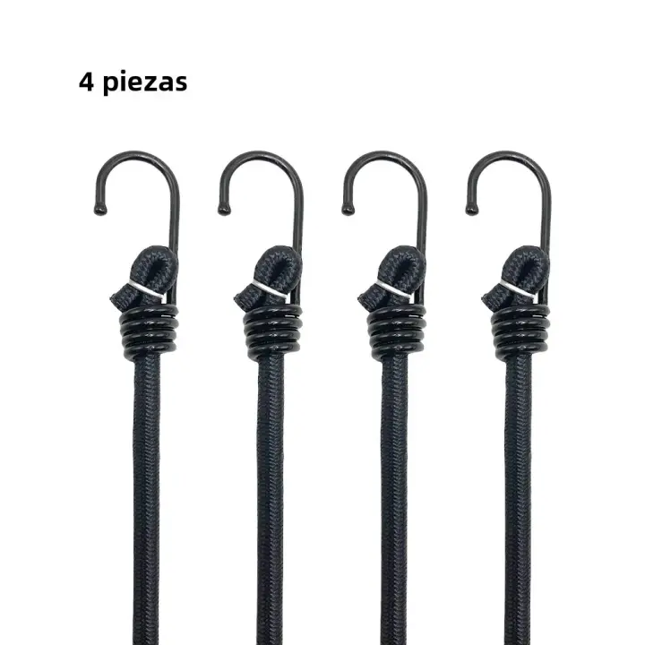 Cordel Elástico Extra Fuerte Para Exteriores 2/4/6 Piezas 100cm/39.37 Pulgadas Bungee Cords Latex Alto Elasticidad Correa Elástica Para Tents - 1