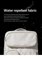 Mochila Mixi Exterior Impermeable Para Viajes 18 Pulgadas Rucksack Unisex Con Compartment Para Laptop Colores Blanco Negro Azul - details 14