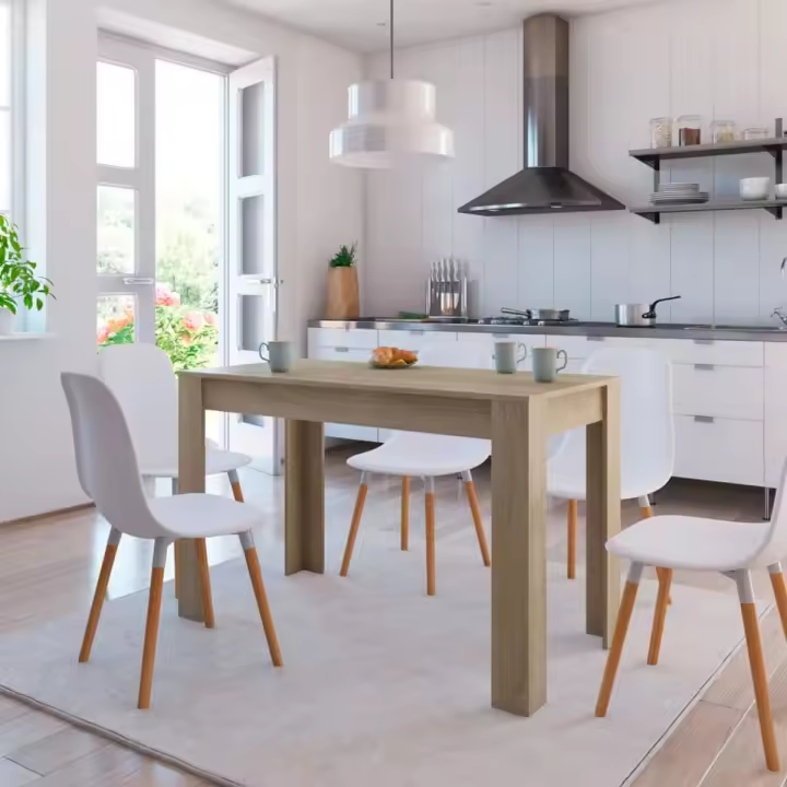 VidaXL Mesa de comedor Elba rectangular 76x120x60 cm - 1