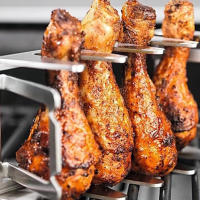 Rack De Costillas Para Barbacoa Práctico Multiusos Relleno De Asado De Acero Inoxidable Herramientas De Barbacoa - details 5