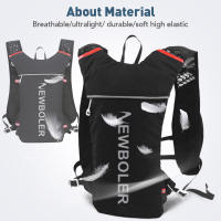 Nueva Mochila Ultra-ligera NEWBOLER Para Trail Running 5L Chaleco De Hidratación Para Maratón Y Bicicleta Con Bolsa De Agua De 2L Para Hombres Y Mujeres - details 3
