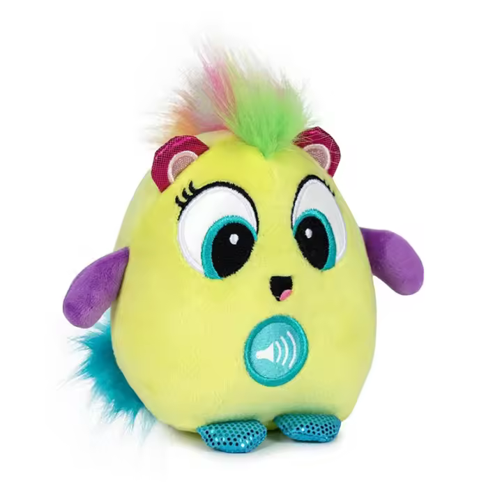 Muñeco Crazy Kuki verde que repetirá lo que dices con voz graciosa - 1