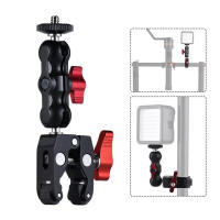 Adaptador De Doble Cabeza De Bola Super Clamp Para Cámara Y Monitor Con Base De 360° Compatible Con Tornillos De 1/4 "-20 Y 3/8 "-16 Para Video - details 5