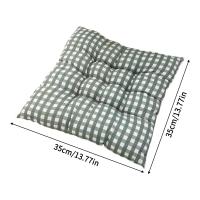Cojín De Silla Cuadrado De 35x35cm Con Correa Antideslizante Para Interior Y Exterior Cojín De Sofá Para Oficina Y Hogar Estilo Moderno Relleno De Memoria Poliéster/Celulosa - details 5