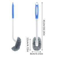 Cepillo De Limpieza Para Inodoro De Pared S-Curva Cabeza Flexible Accesorios De Limpieza Del Hogar Pelo Suave Herramientas De Limpieza - details 11