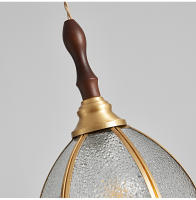 Lámpara Colgante LED De Vidrio Y Cobre Moderno Para Sala De Estar Y Dormitorio Con Interruptor Ambar Verde Blanco Nórdico Luminaria Chandeliers - details 4