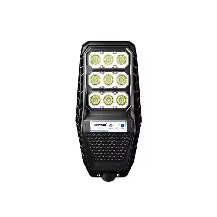 Lámpara Solar LED, Panel Polisilicio, Batería LiFePO4, Sensor Movimiento, IP65, 6500K - 300W/400W/500W - Jortan Tech - 1