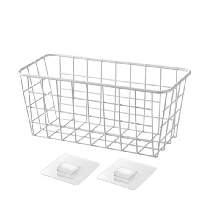 Escalera De Almacenamiento De Cocina Para Baño Sin Perforar Cesta Colgante Ecológica Para Escritorio Dormitorio Y Oficina - 1