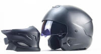 Casco De Motocicleta UCHOOSE Retro Desmontable De Medio Predador Atractivo Para Hombres Y Mujeres Material ABS Estilo Abierta - details 8